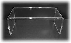 Clear Acrylic Riser TV Cable box display stand