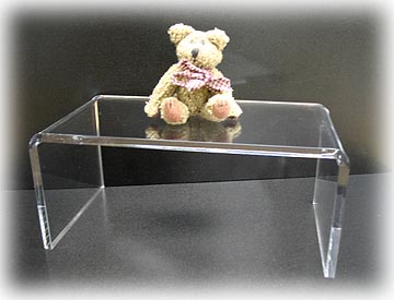 acrylic risers, acrylic cubes, lucite cubes, lucite risers, set shop