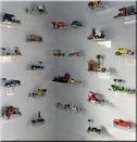Wall Display from Acrylic Shelves
